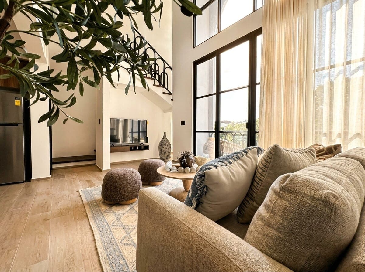 Render del loft Strómbus de doble altura